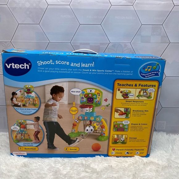 VTech Count & Win Sports Center with Basketball and Soccer Ball - Picture 10 of 11